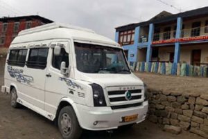 manali to spiti tempo traveller taxi, spiti kaza tempo traveller